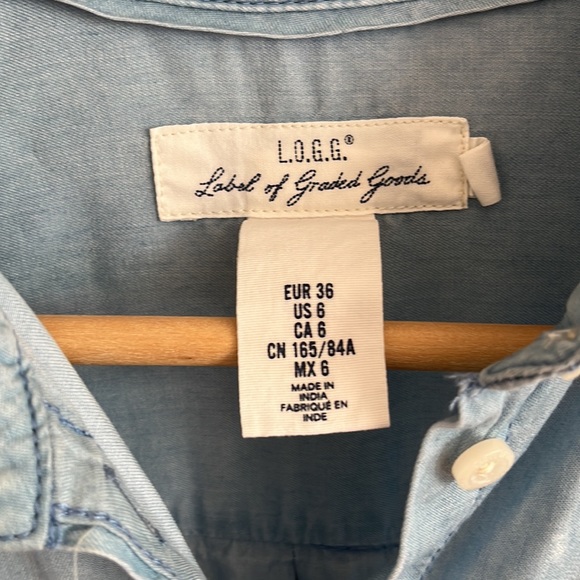 H&M L.O.G.G. Label of Graded Goods Chambray Dress - Picture 3 of 4